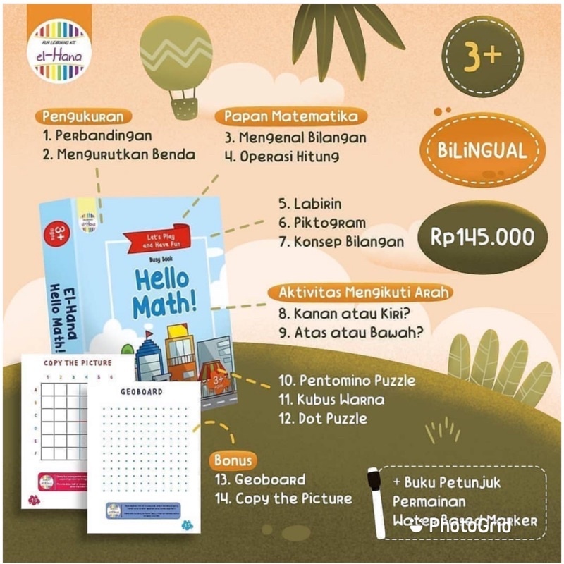 Busy Book Hello Math- HELLO MATH BOOK