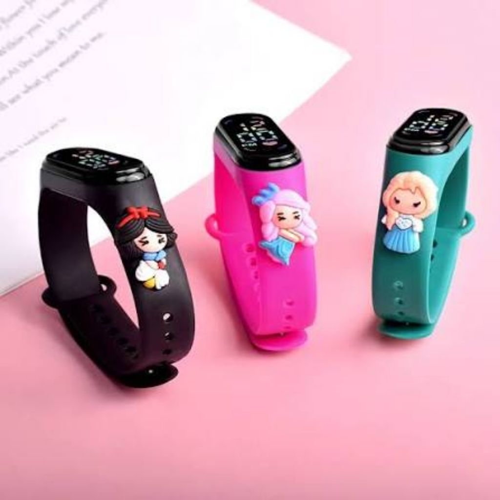 39. jam tangan LED cewek warna hitam