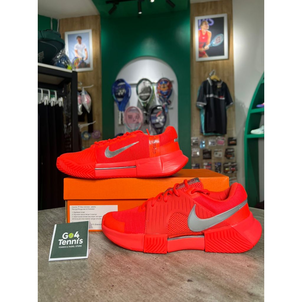 Sepatu Tennis Nike W Zoom GP Challenge 1 HC PRM F Bright Crimson