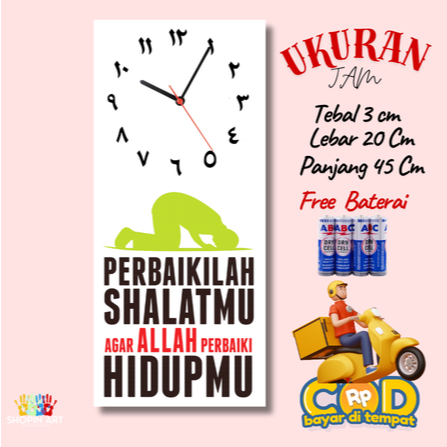 Jam Dinding Quotes aesthetic Motivasi Dekorasi Hiasan Dinding