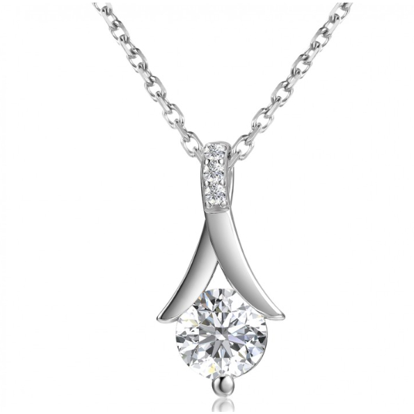 Berlian Moissanite da leon pendant [GRA CERTIFICATE MOISSANITE DIAMOND] - Kalung 1 carat Moissanite 