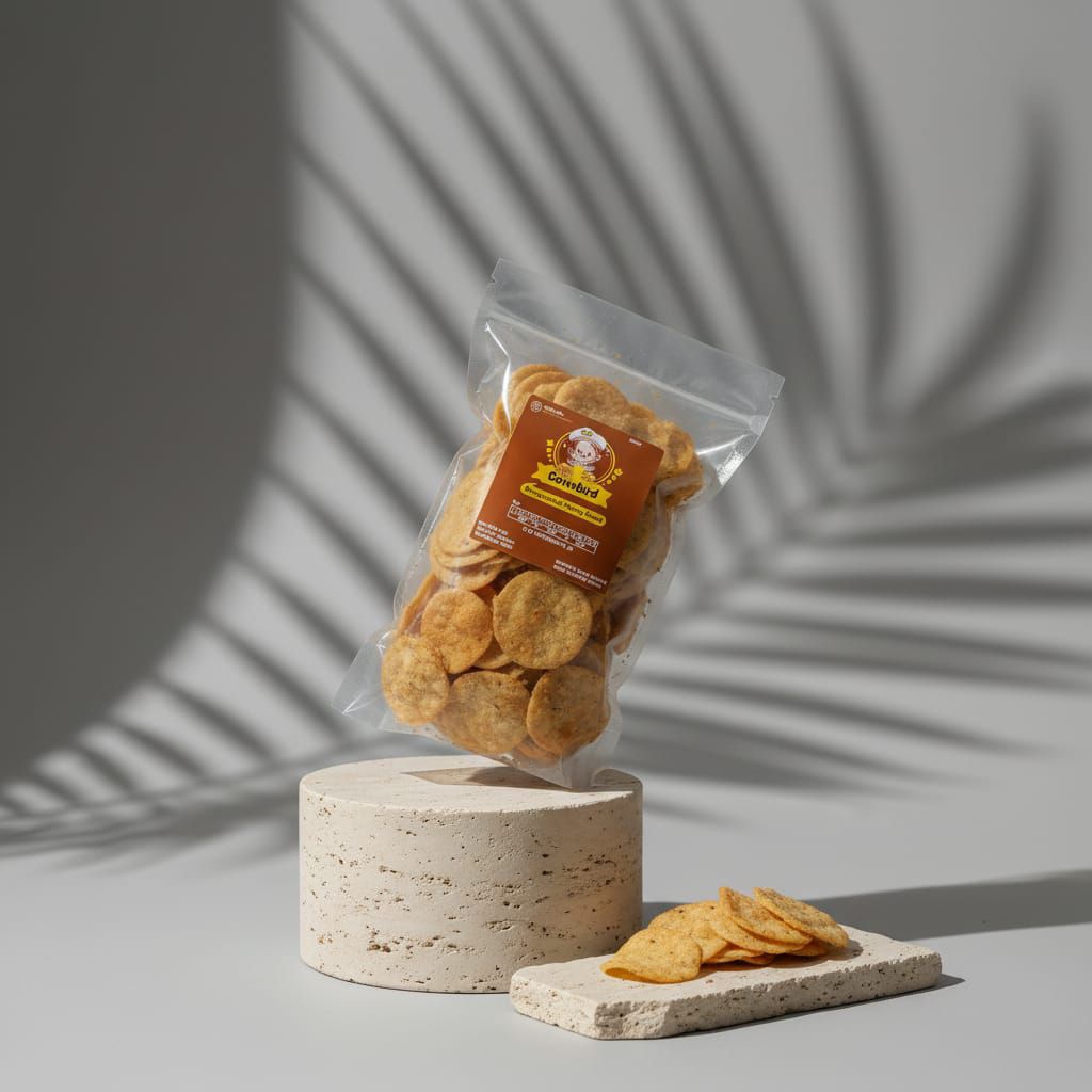 Keripik Combro Varian Ayam Panggang 190gr | Cemilan Sehat Halal P-IRT l Jual Keripik Combro Varian A