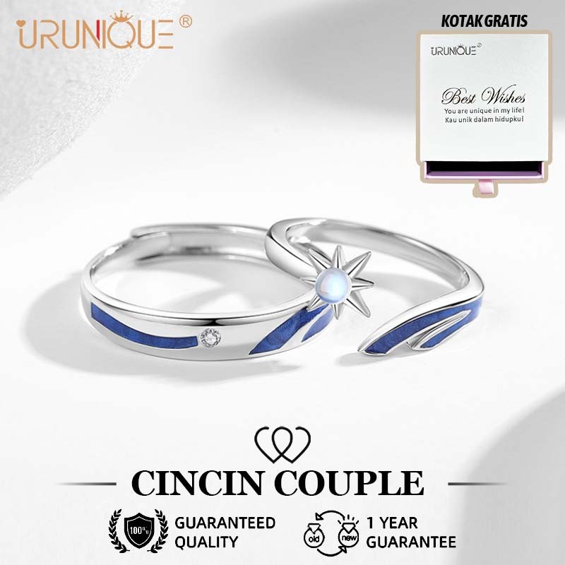 Cincin Couple Pasangan terbaru Simpel dan Fashionable hadia pacaran Surprise Gift CINCIN COUPLE PASA