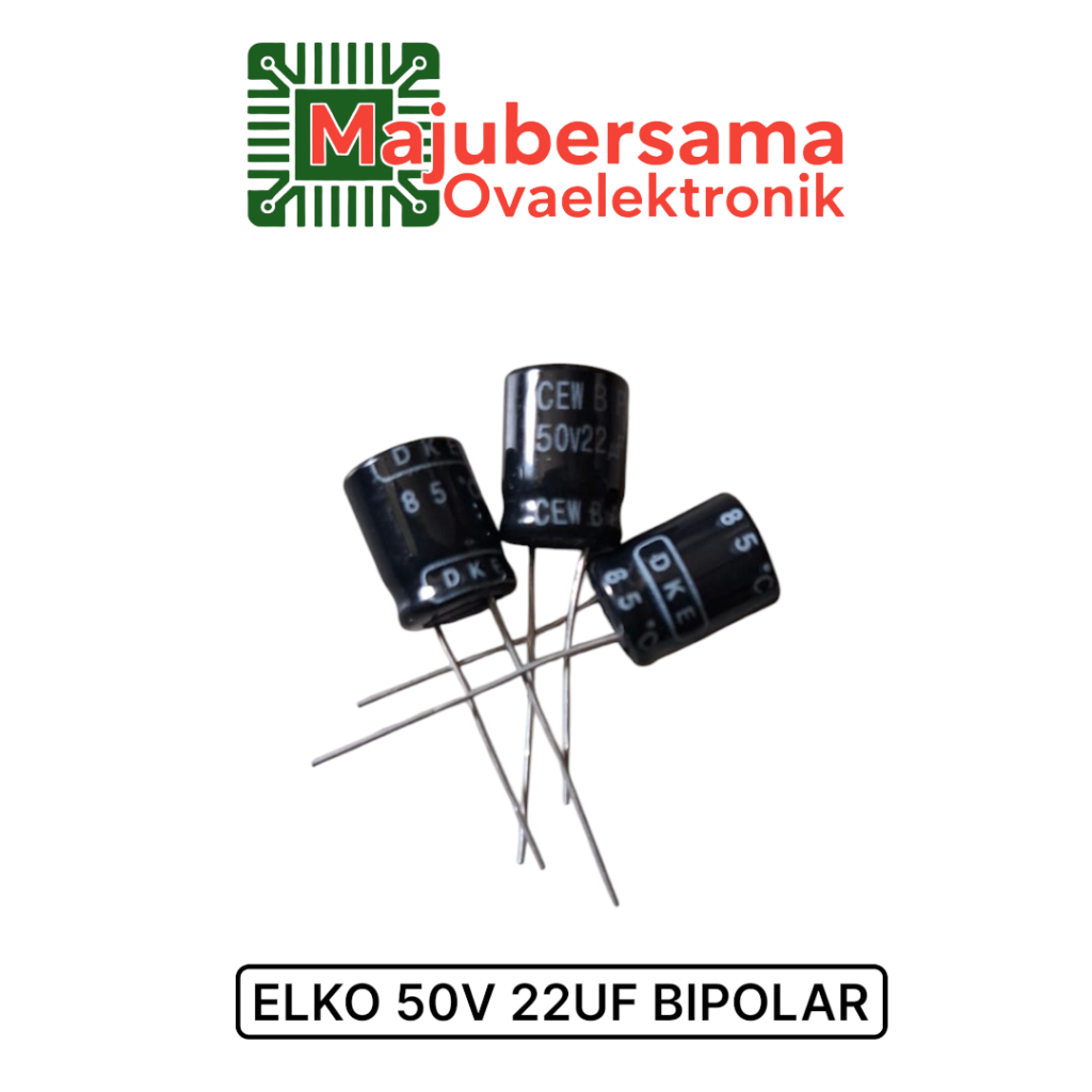1pcs - Elko 50v 22uf / 22uf 50v BIPOLAR