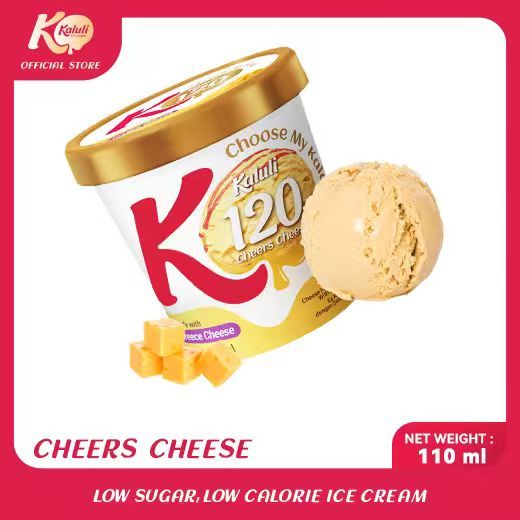 Kaluli Cheers Cheese Greek Cheese Strawberry Cup 110 ML - Low Fat Low Calorie Ice Cream Kaluli