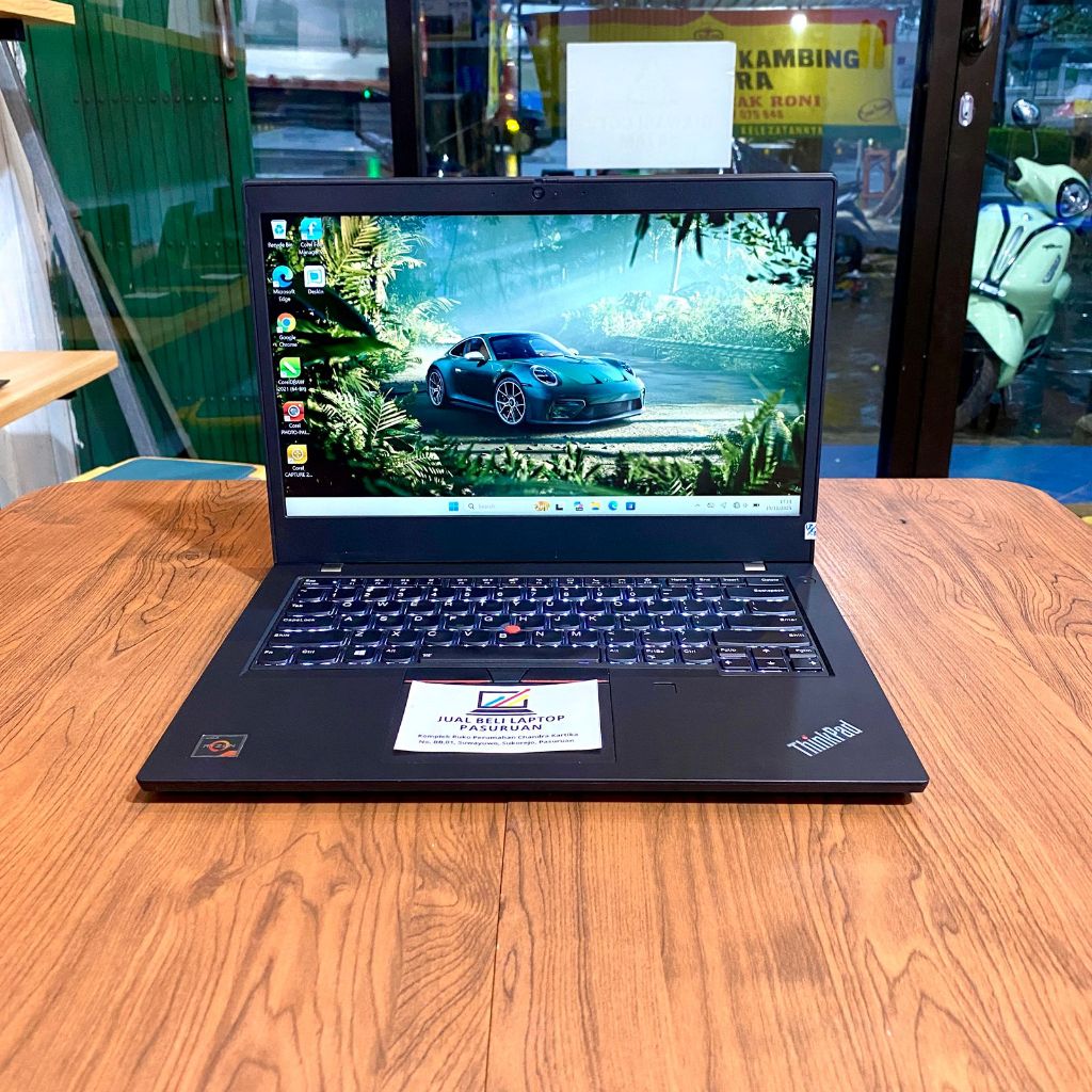 LENOVO ThinkPad L14, AMD Ryzen 7 4000 Series, ram 8gb, ssd 256gb, cocok untuk pemula, anak sekolah, 