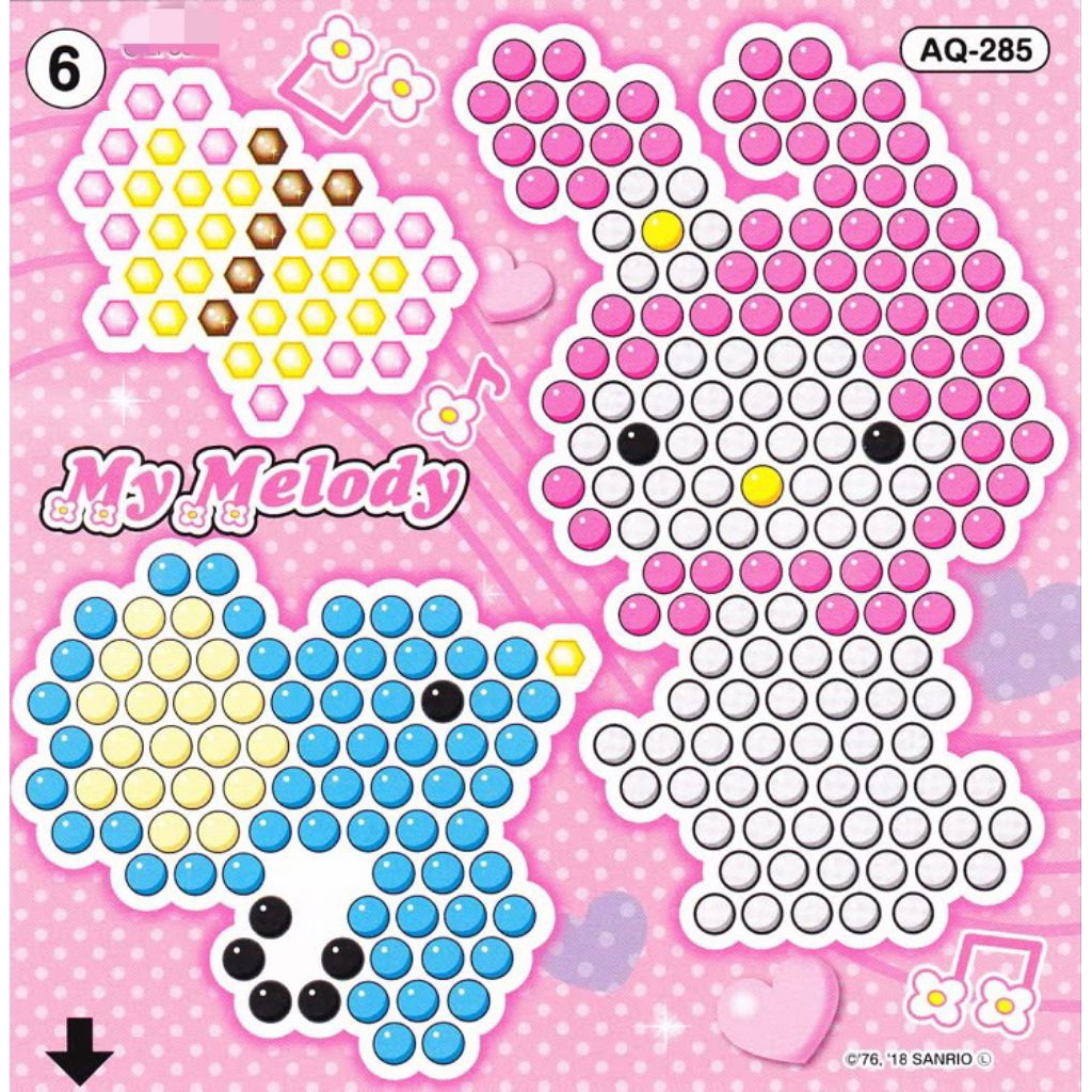 DIY Magic beads Sketsa Gambar magic beads - pola gambar magic beads