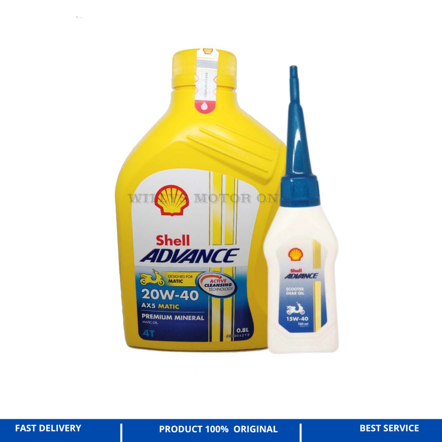 OLI SHELL AX5 MATIC 20W-40 JASO MB 800ML
