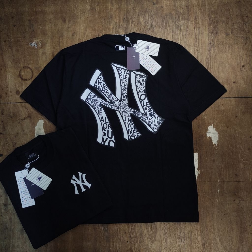 KAOS TSHIRT TEES MLB NEW YORK MAZOR LEAGUE BASEBALL RINTED BLACK BESTSELLER