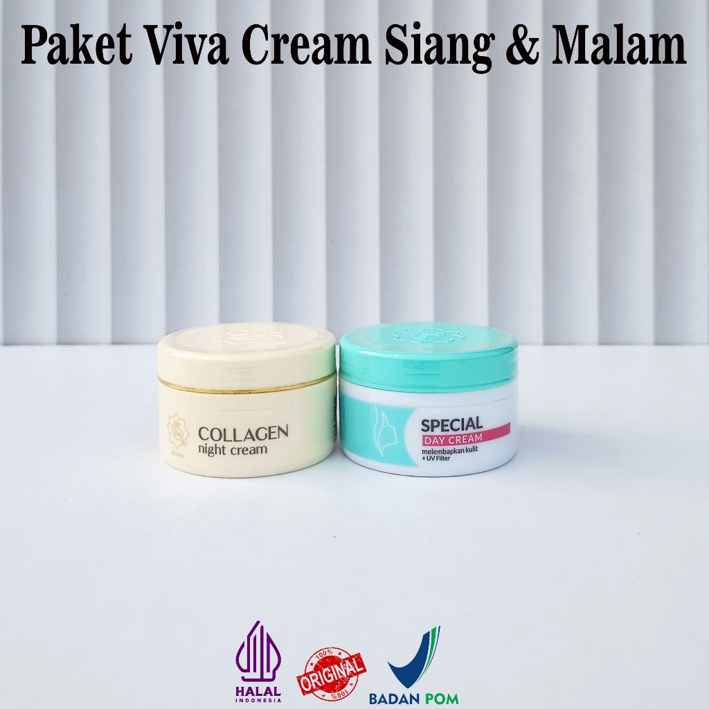 Paket Viva Cream Siang & Cream Malam Original 22g