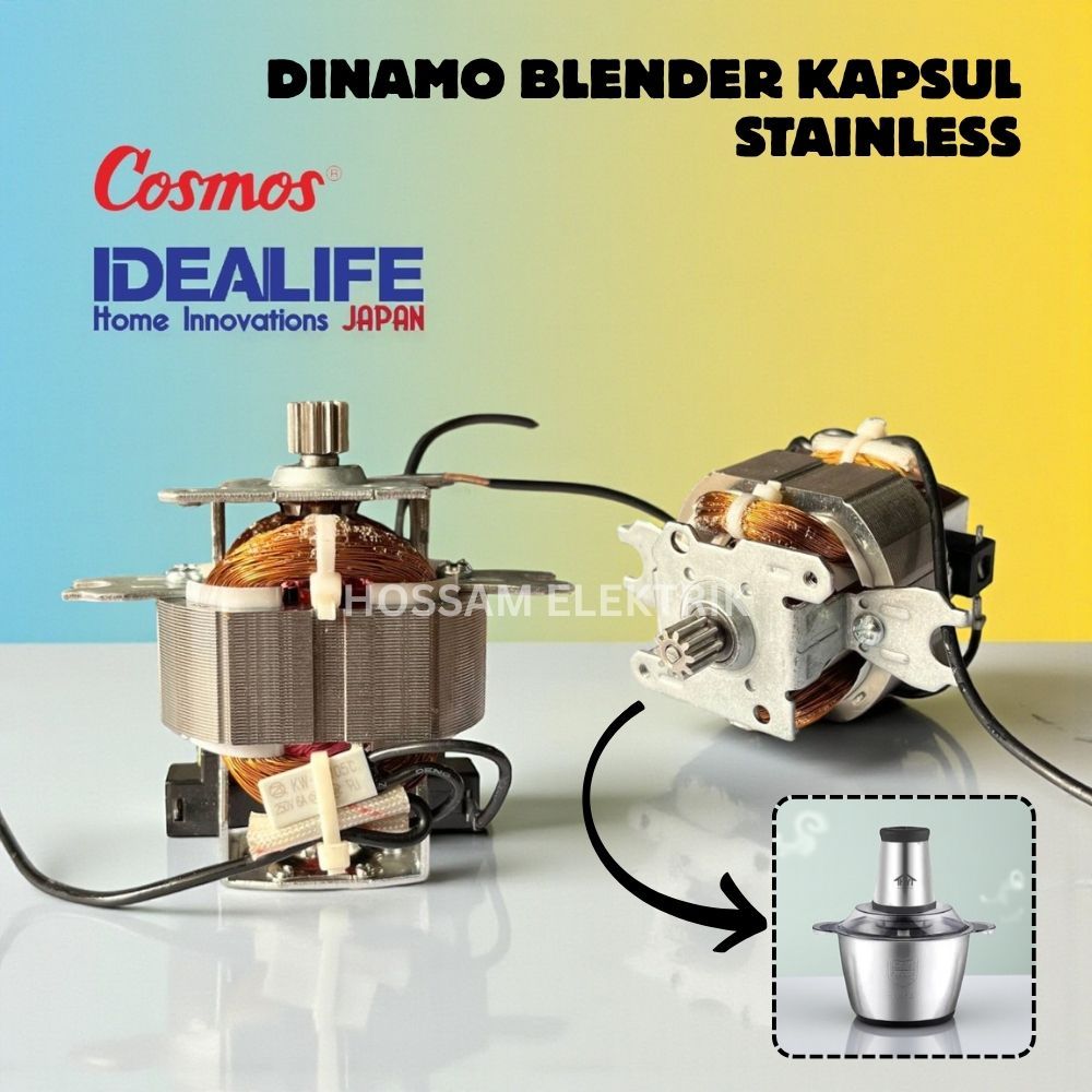 DINAMO BLENDER KAPSUL STAINLESS 2 LITER UNIVERSAL / DINAMO CHOPPER PENGGILING DAGING MITOCHIBA