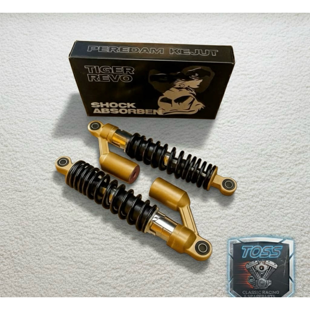 Skok Tabung Belakang Motor GORILLA ORIGINAL GEN 2 TIGER REVO 320mm CB, C70 SHOCKBREAKER