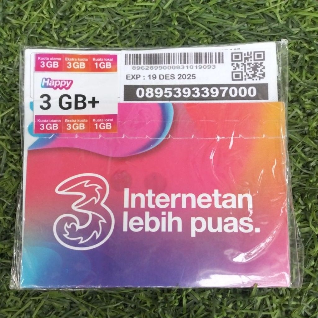 Nomor cantik kartu perdana tri kembar triple murah free kuota 3gb 089 88 0 22 777