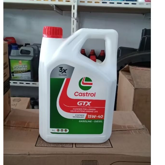 Oli Castrol GTX 15W-40 Gasoline Diesel- 4 Liter