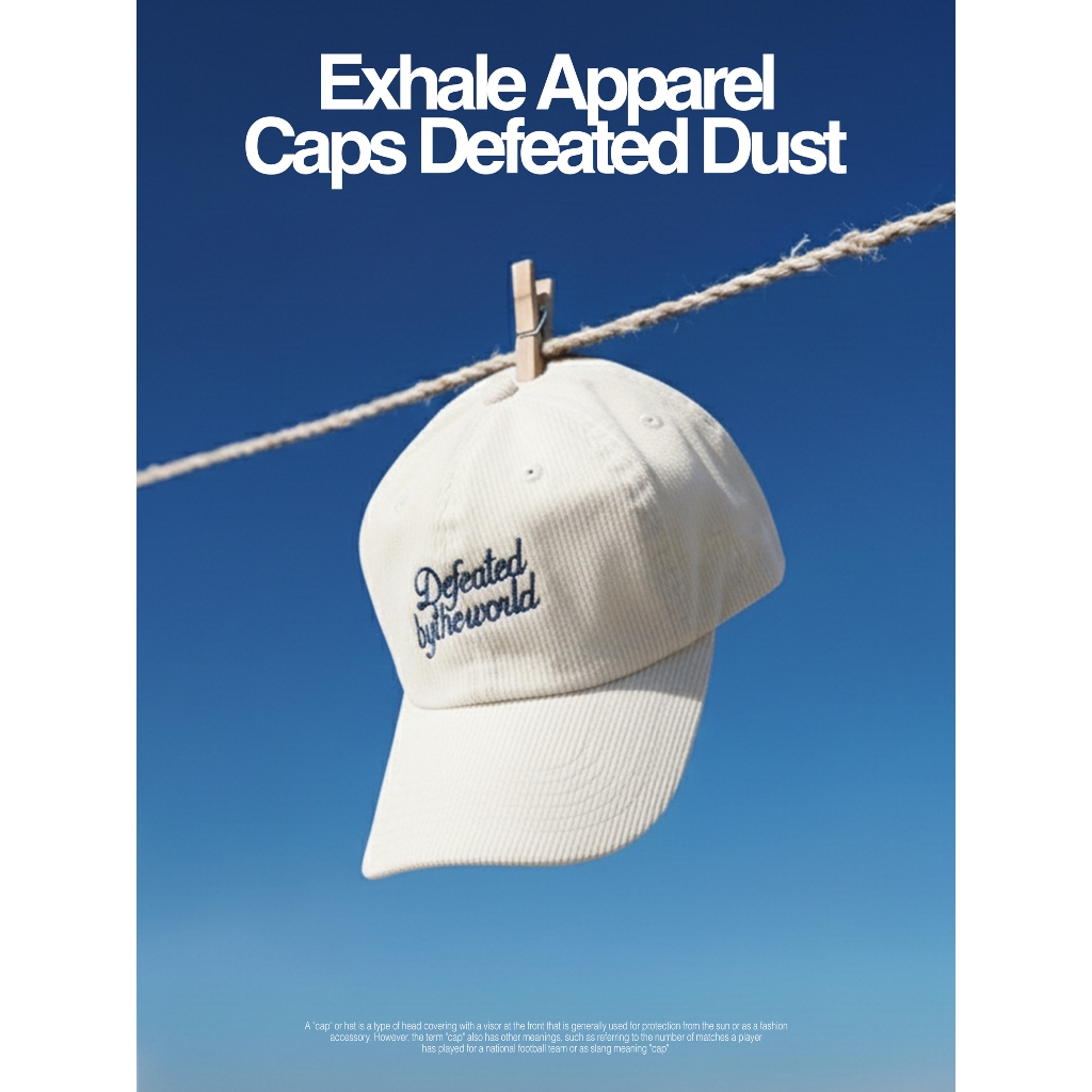 Exhale Apparel Caps Topi Defeated Dust