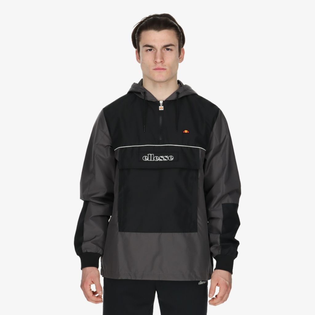 Ellesse Colourblock Windbreaker Jacket Black / Grey Original