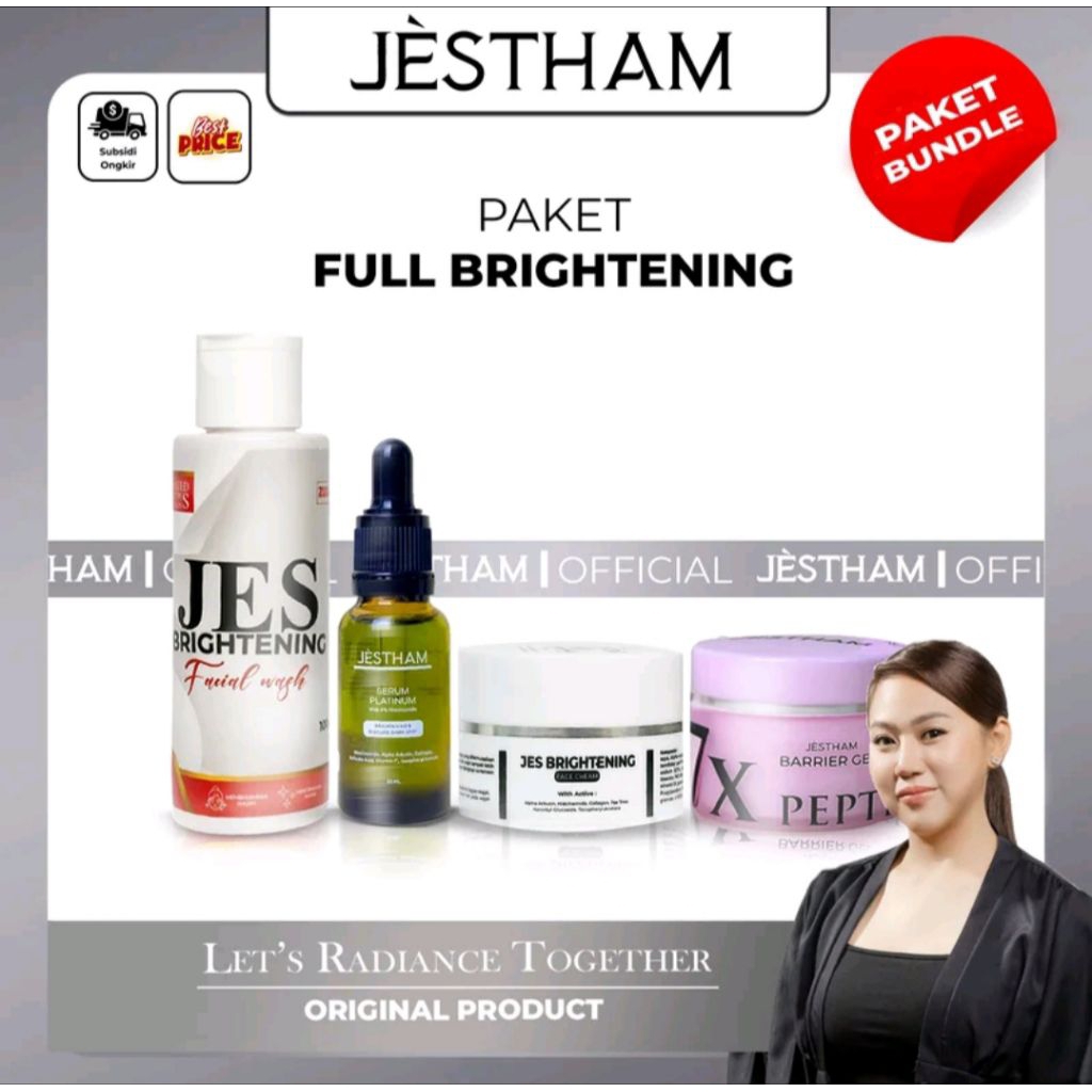 Jestham skincare wajah bundling 4in1