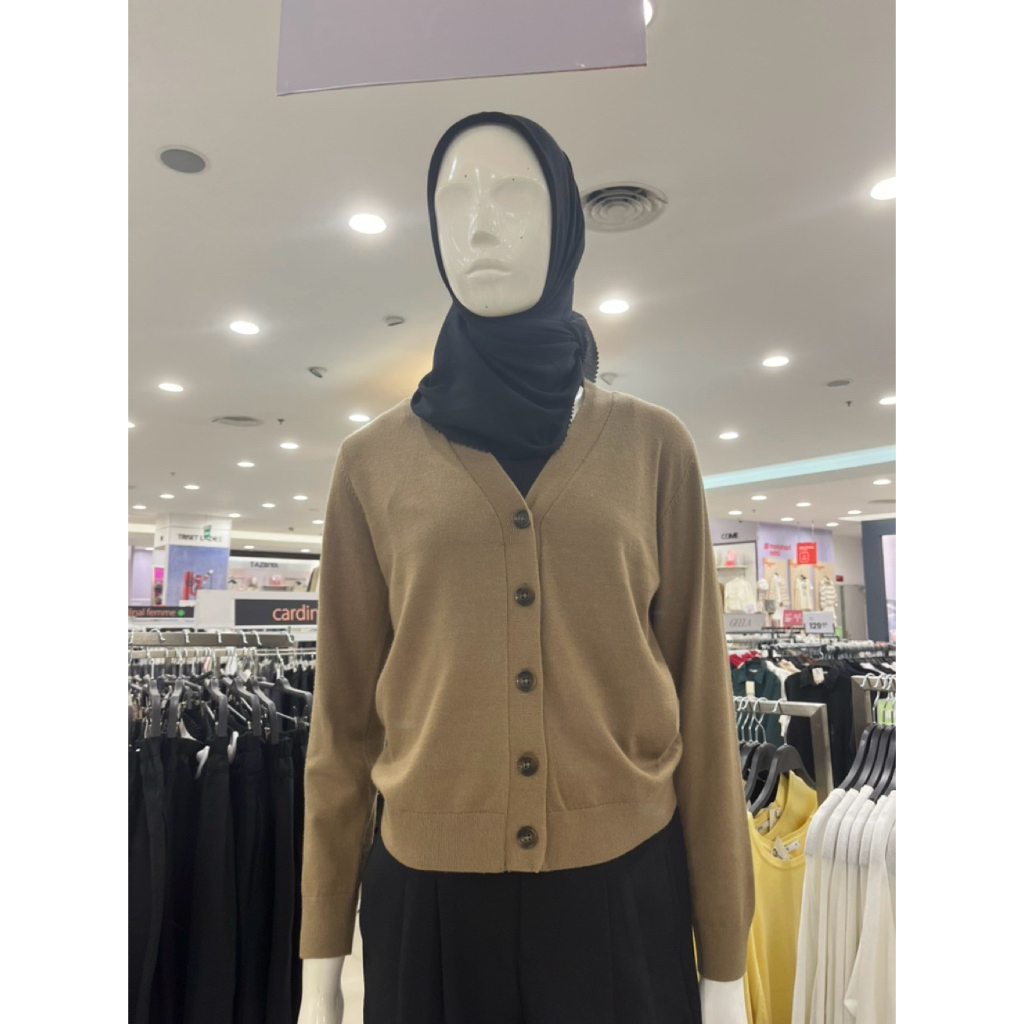 Cardigan Rajut Basic ZES – Lengan Panjang | Size S–XL