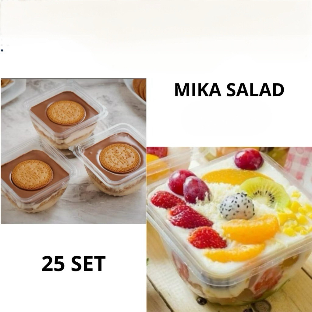 Mika salad 25pcs 500ml mb100 mb 100 Mika buah Mika nasi kuning Mika es campur teler
