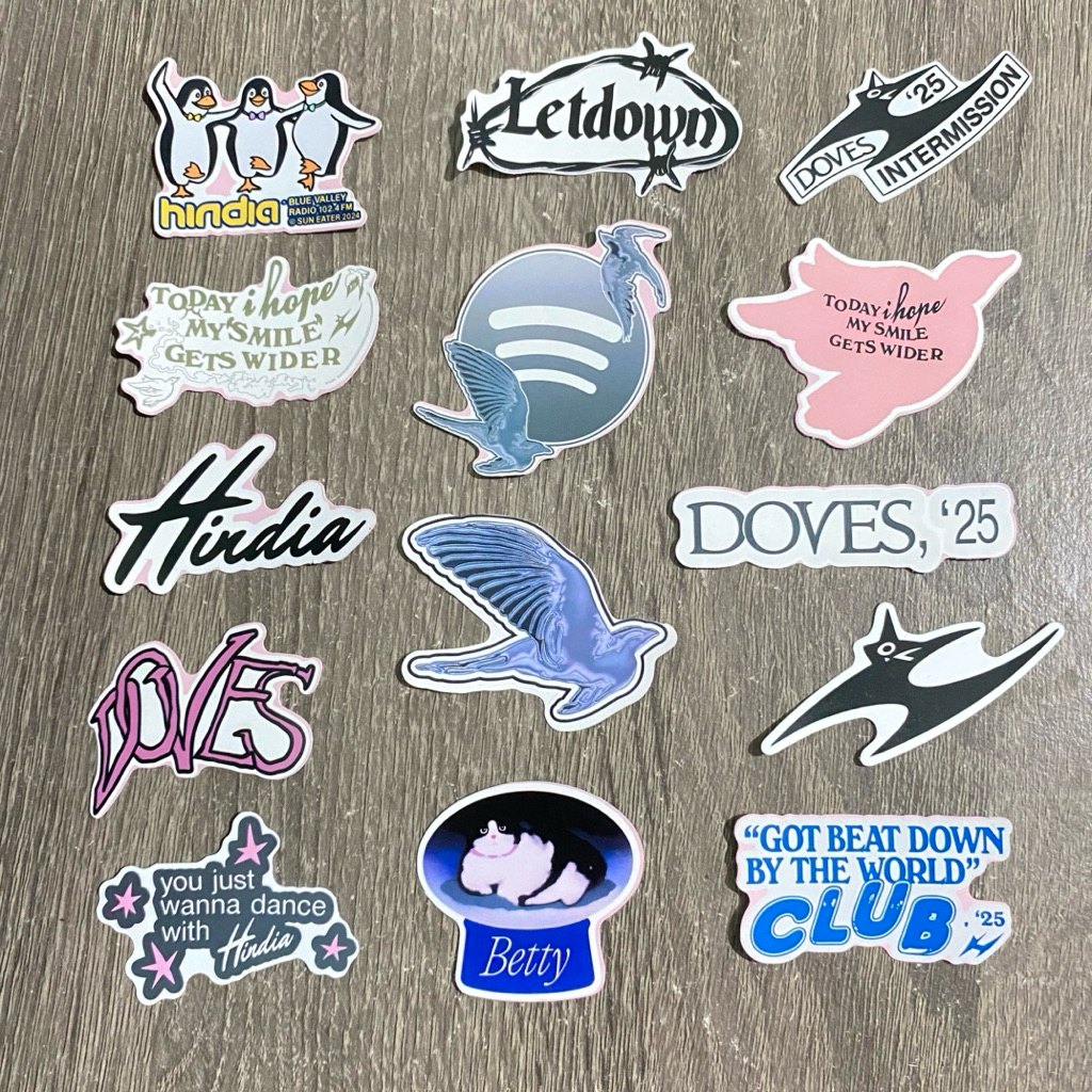 HINDIA vol 3 | COD Sticker Pack Doves Sticker Vinyl Sticker Hindia Baskara Putra