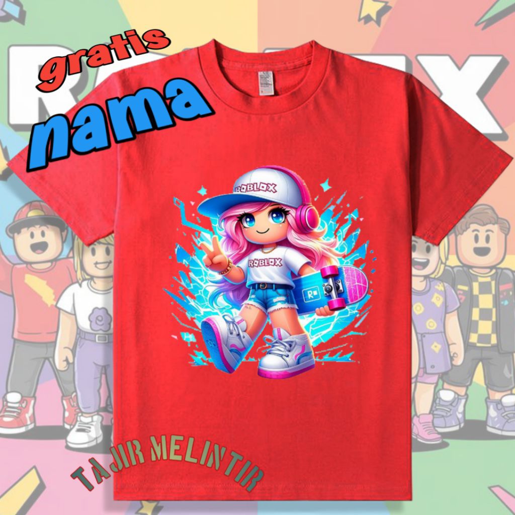 baju anak roblox perempuan karakter game free nama