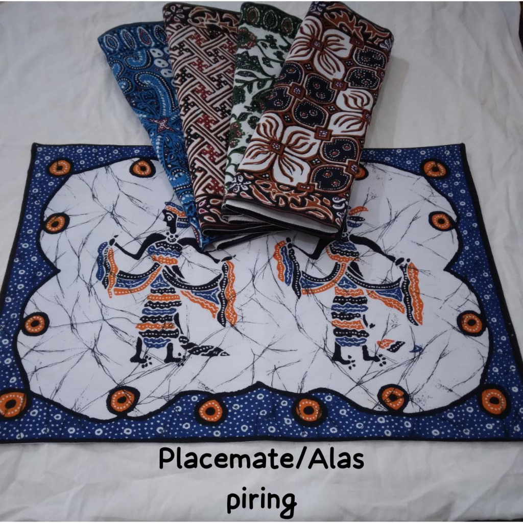 sapu tangan batik/alas piring batik/ placemate batik