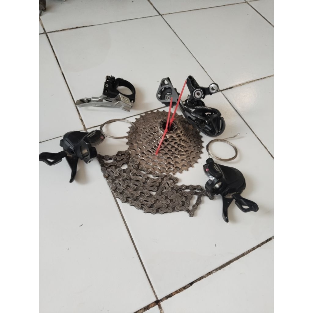 mini groupset shimano deore 3x10 speed