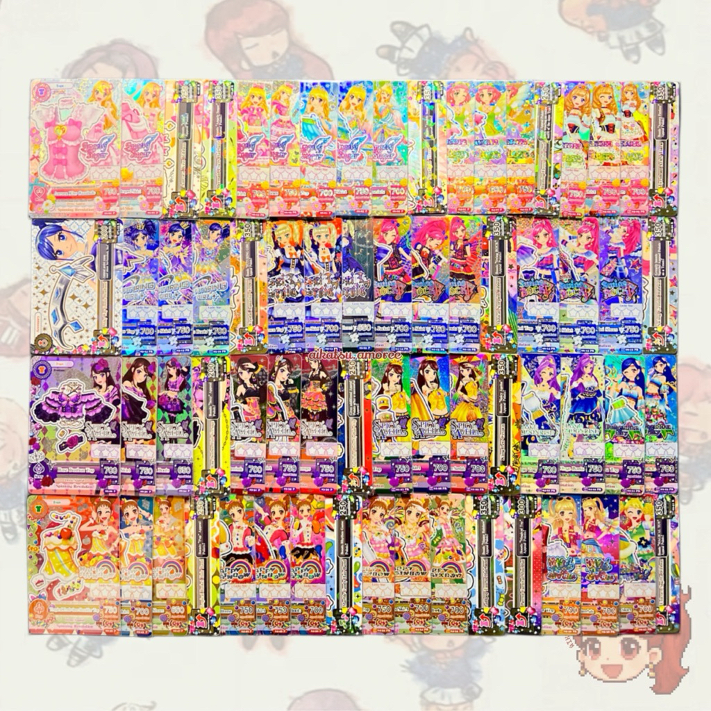 Aikatsu Premium Bundlings Cards Angely Sugar Futuring Girl Spicy Ageha Happy Rainbow Loli Gothic Aur