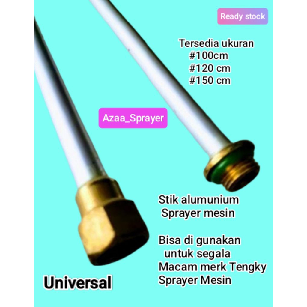 Stik Sprayer mesin bahan alumunium, stik sprayer panjang