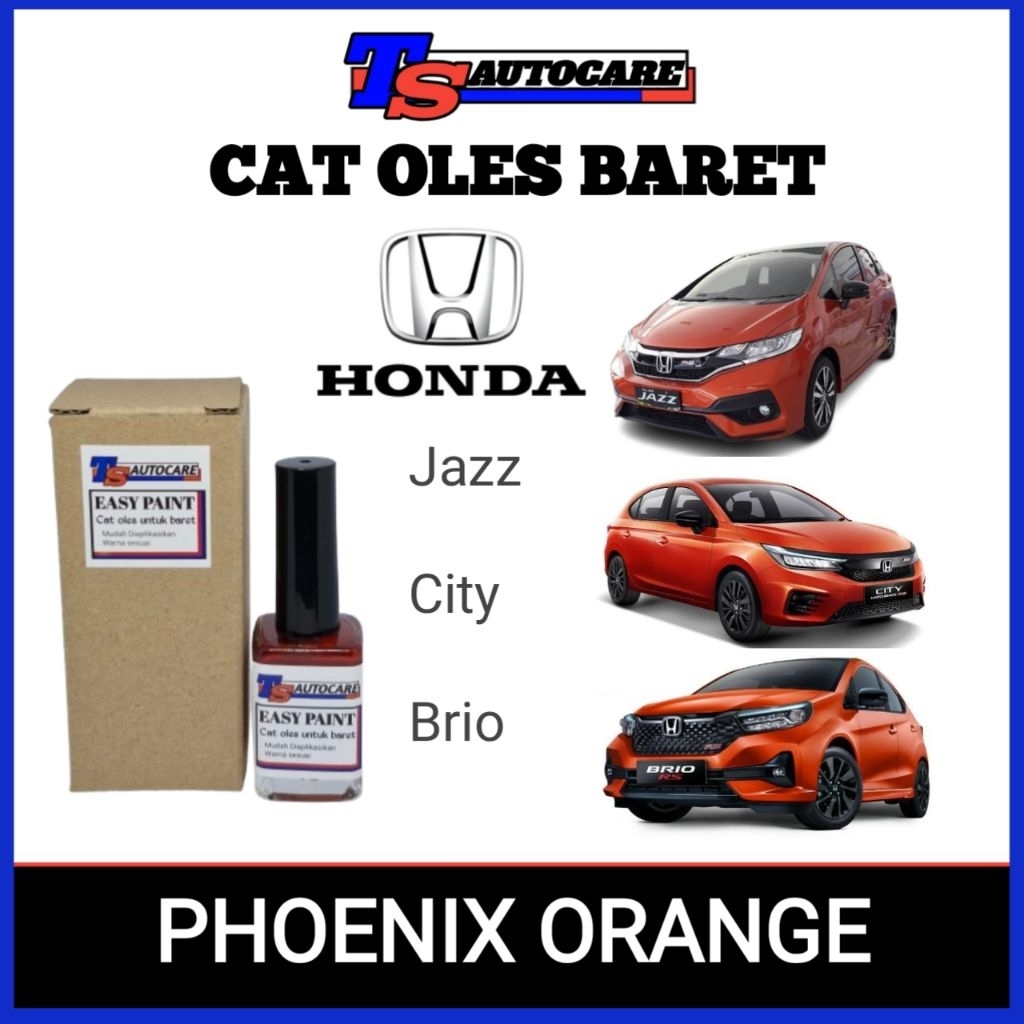 Cat Oles Phoenix orange/ Cat oles Orange metalik Honda Jazz City Brio Rs