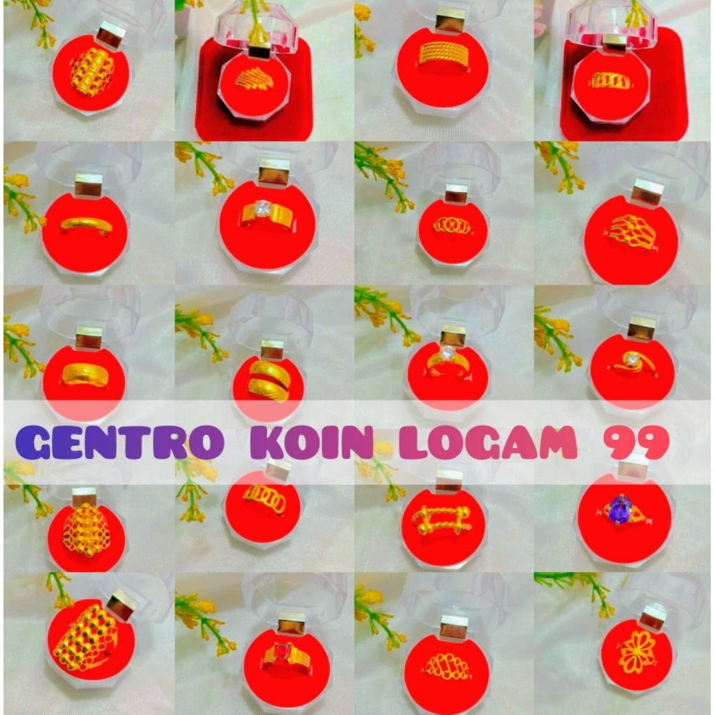 PROMO cincin wanita dewasa bahan koin logam 1990-1991-1992