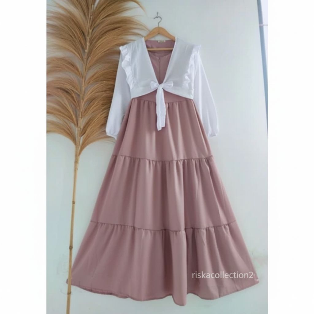 SET GAMIS ANAK REMAJA TERBARU, MODEL TERKINI DENGAN SET ROMPI TERPISAH...