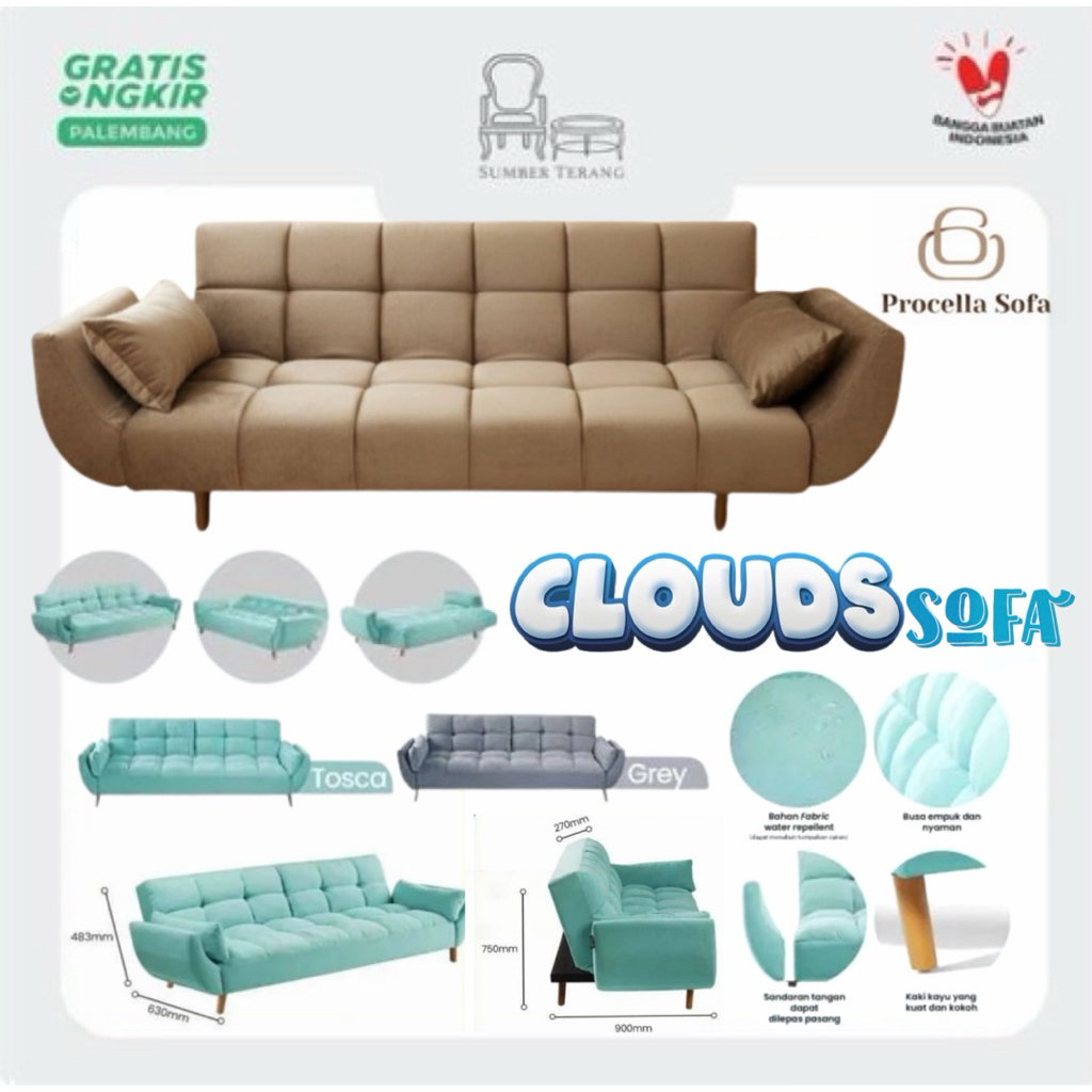 Sofabed Procella Cloud Sofa Bed Procella Sofa Kursi Tamu Procella Kursi Tamu Lipat Sofa Relax