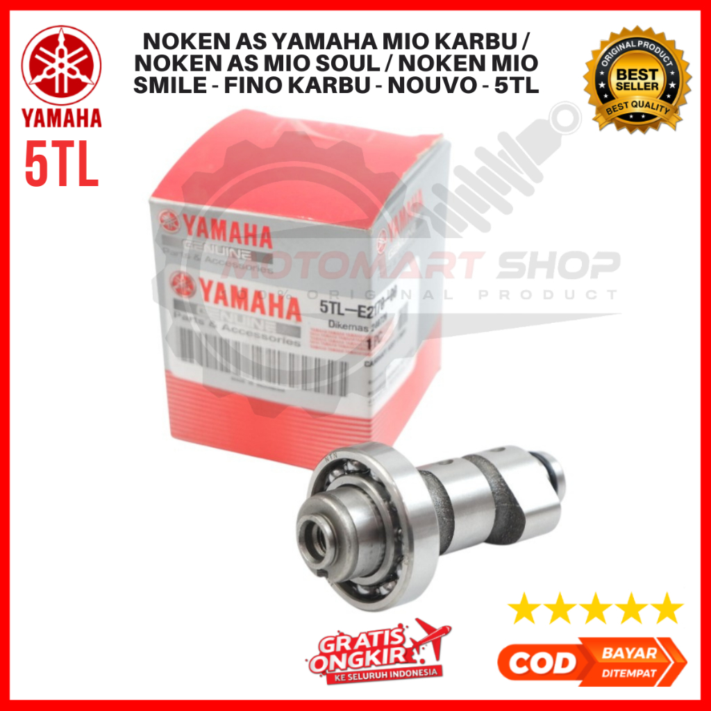 Noken As Yamaha Mio Karbu / Noken As Mio Soul / Noken Mio Smile - Fino Karbu - Nouvo - 5TL