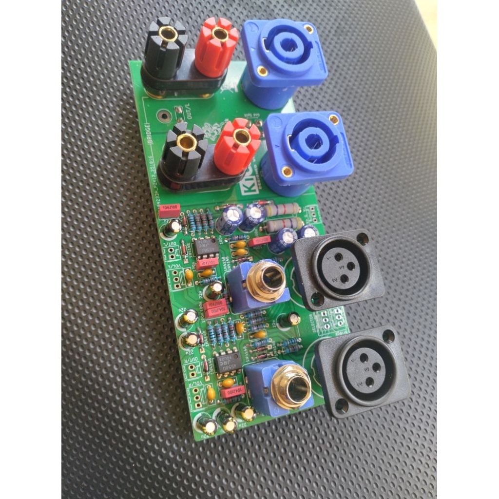 kit panel belakang input balance untuk plat bok power amplifier CA 5,10,20,30 lengkap skun