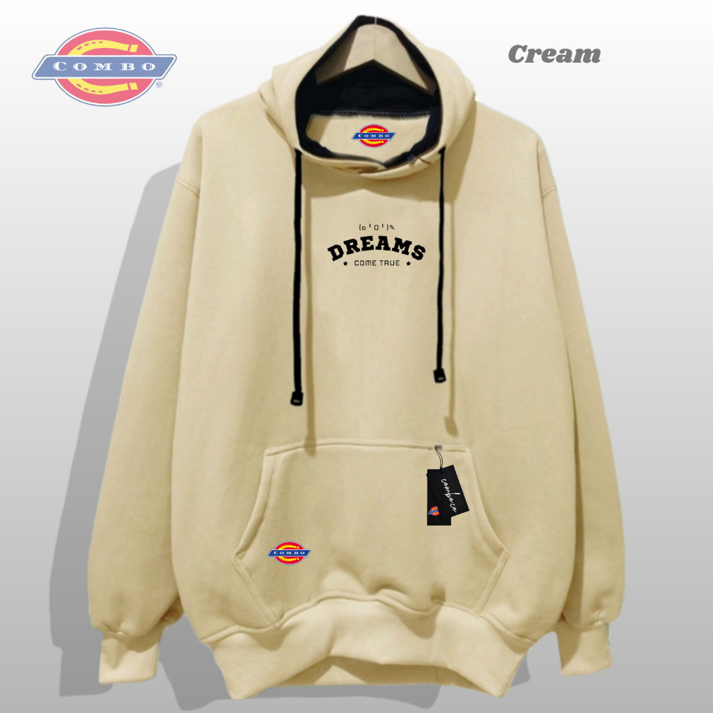 Combo.co Hodie Cream Jaket Hoodie Pria Aesthetic Cod Original Premium Brand Distro Lokal Bandung Hod
