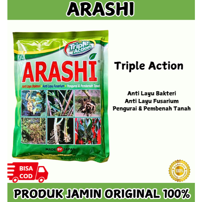 ARASHI Fungisida Layu Bakteri / Layu Fusarium / Pengurai Pembenah Tanah