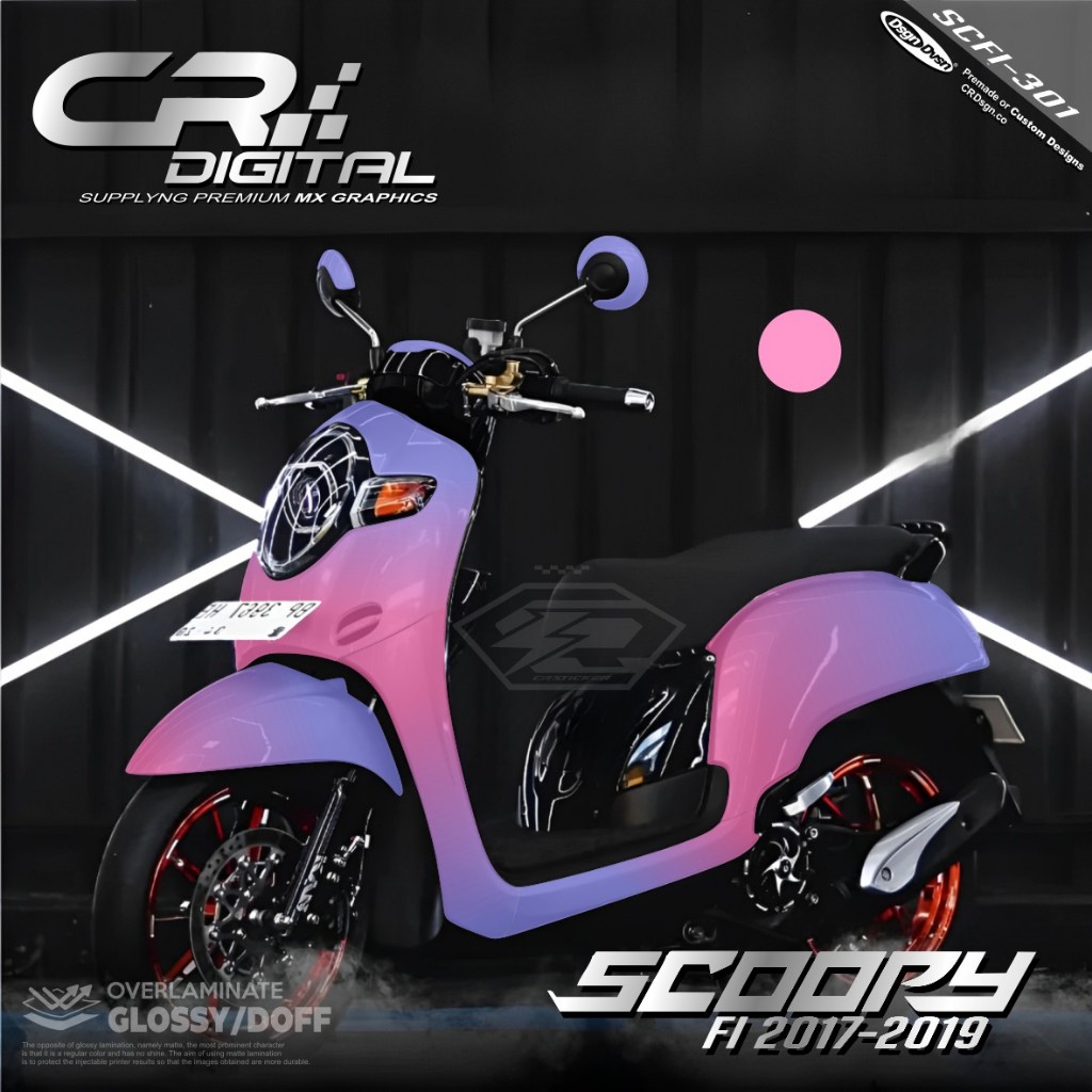 TERBARU Decal Sticker Variasi Scoopy Fi 2017 2018 2019 2020 Fullbody Termurah Motif Gradasi Warna Po