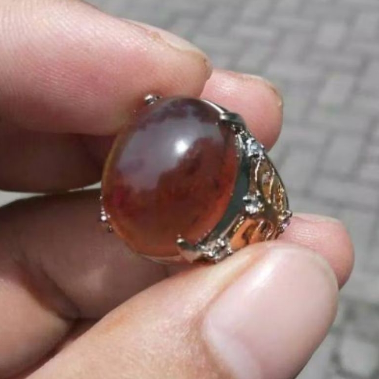 Natural Cincin Getah Katilayu Super Ring Titanium Anti karat