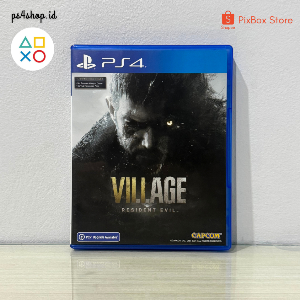 BD Kaset PS4 Resident Evil Village Second Bekas Original | Game Horror Seru RE Village PlayStation