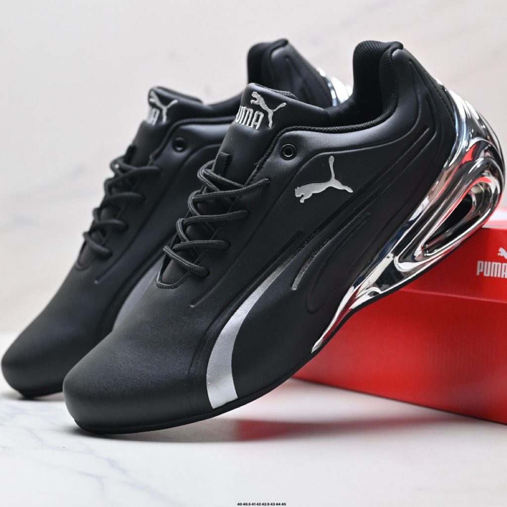 Sepatu Pria Puma Ferrari X Roma 2 Black Silver