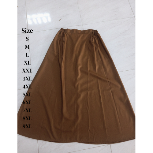 ROK WARNA KHAKI TUA / ROK PEMDA