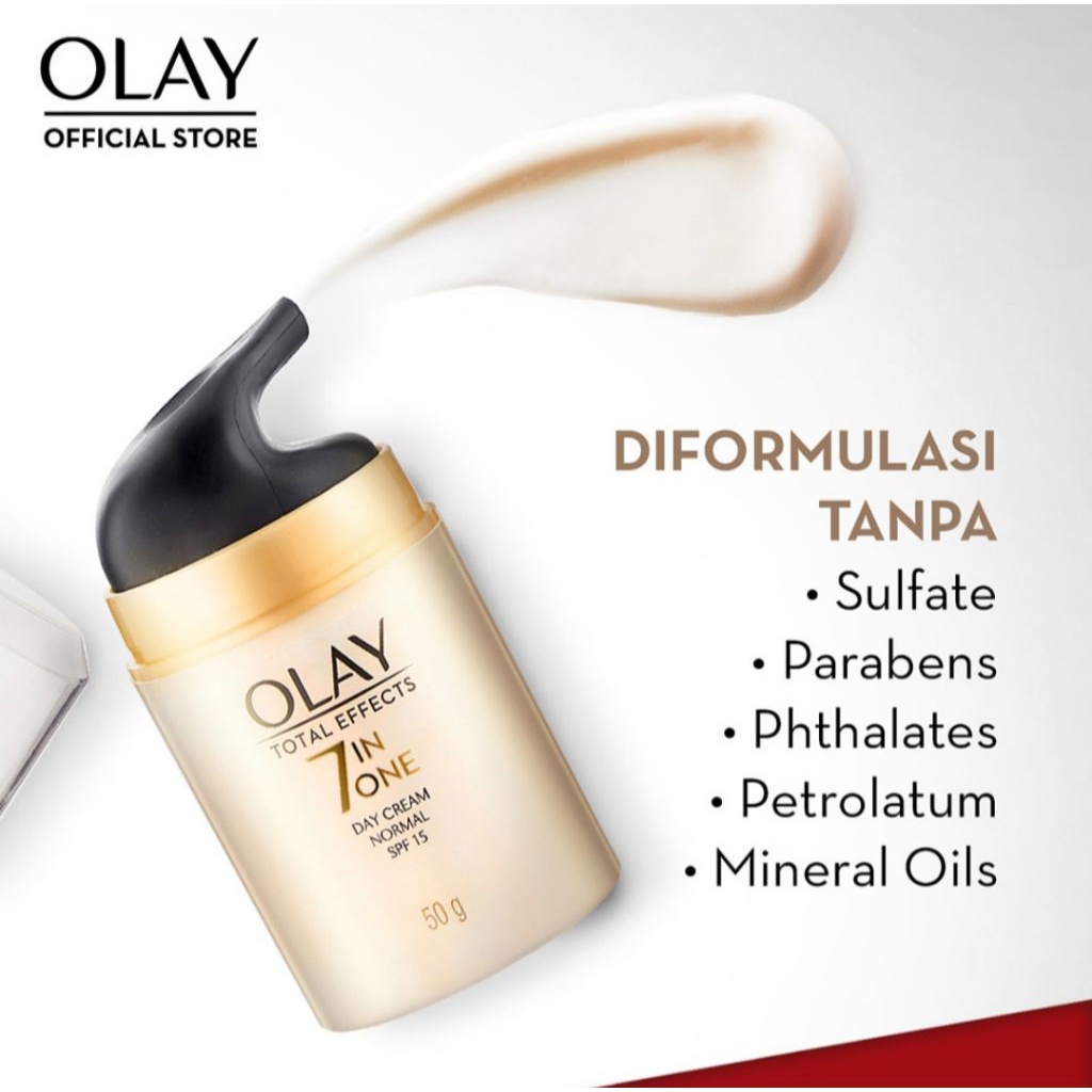 Paket Olay Total Effects 7 in 1 Krim Pagi Pelembab Wajah SPF 15 dan Krim Malam