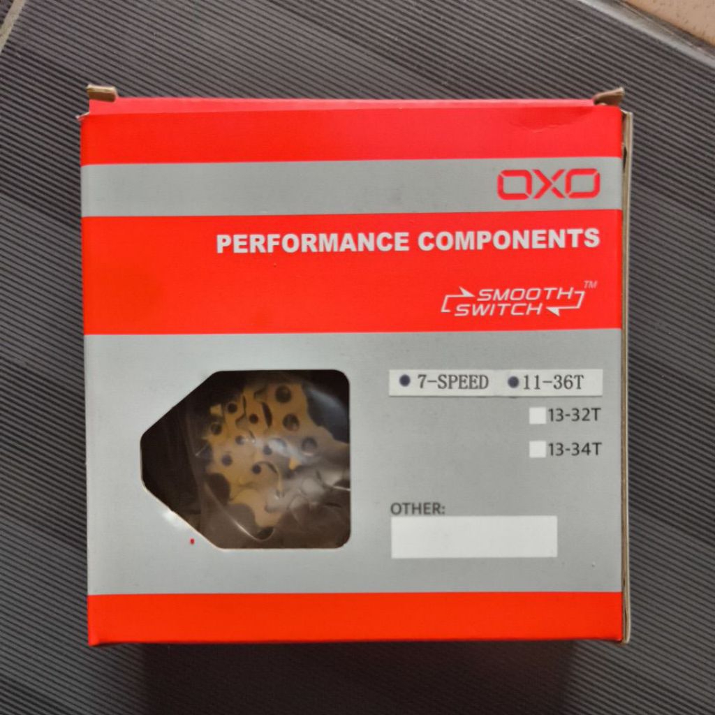 Sprocket cassete 7 speed 7s 11-36 dan 34T T OXO sepeda federal MTB