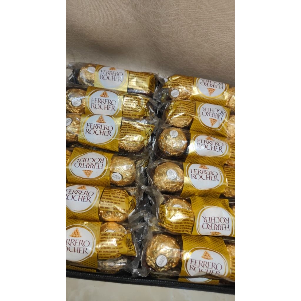 Ferrari Rocher Premium Chocolate isi 3pcs | Coklat Ferrero Rocher