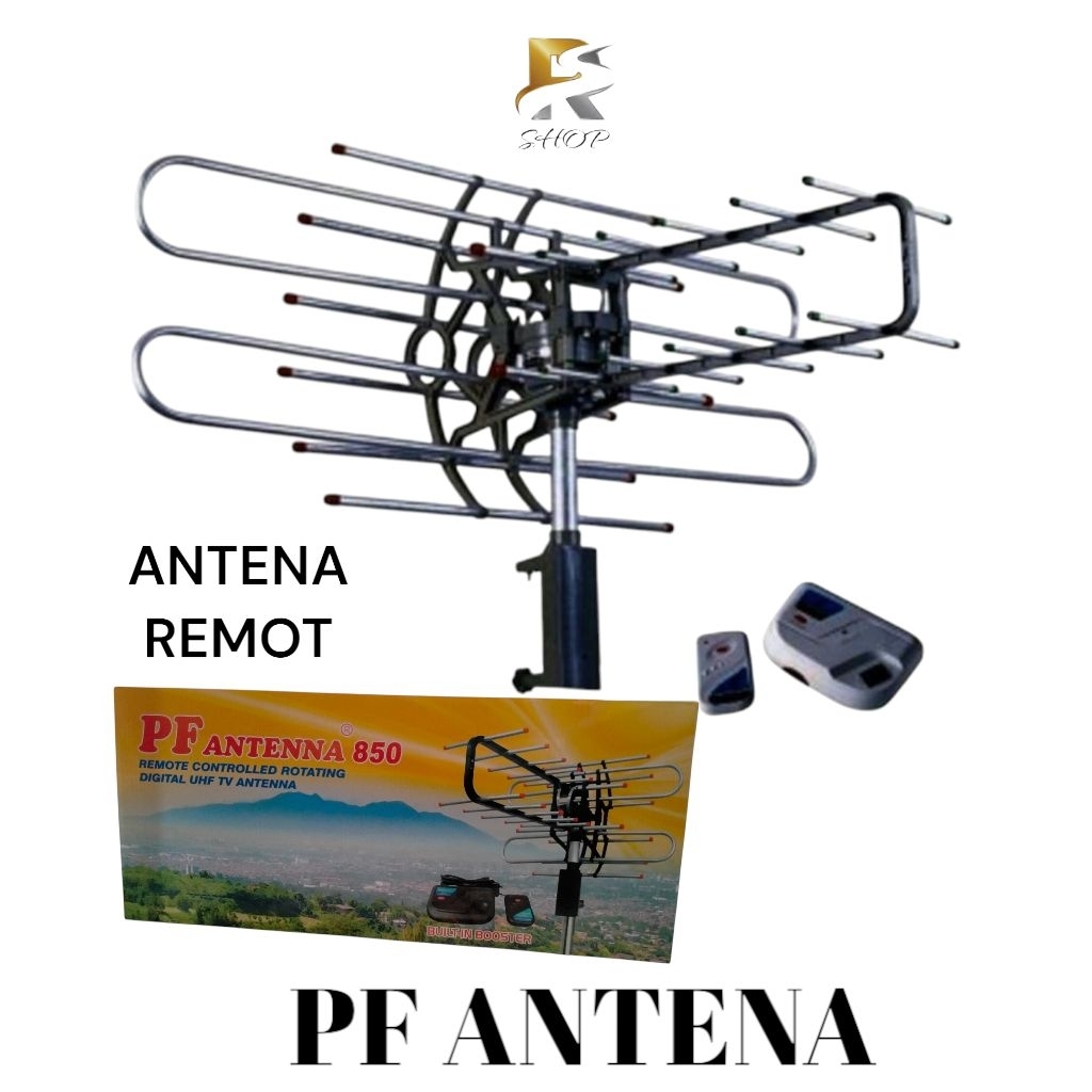 PF Antena Remot TV Digital Rotari putar Model ANTENA REMOT PF-850 + Kabel + Boster