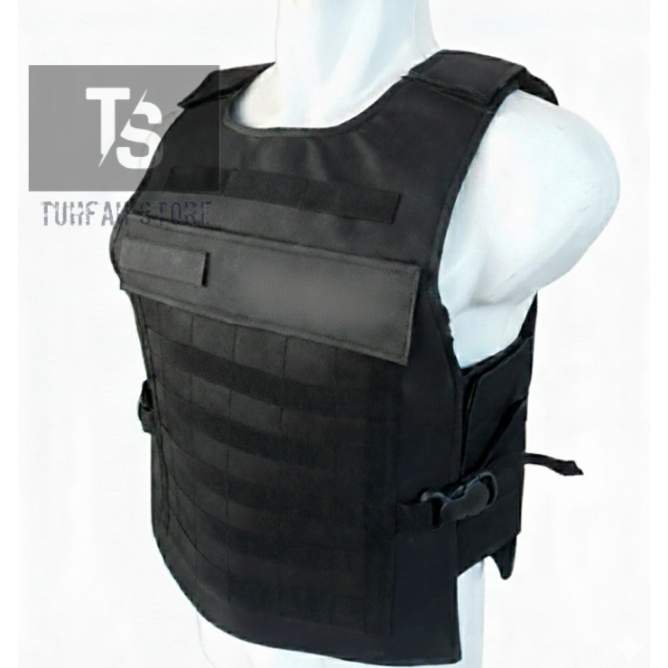 ROMPI POLOS HITAM TEBAL TACTICAL BODY VEST