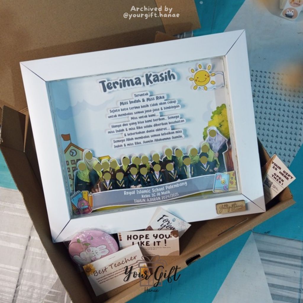 3D Pop Up Group | Frame Kado Wisuda/Perpisahan/Resign/Purna Tugas/DLL Space LM | Kado Bingkai Foto T
