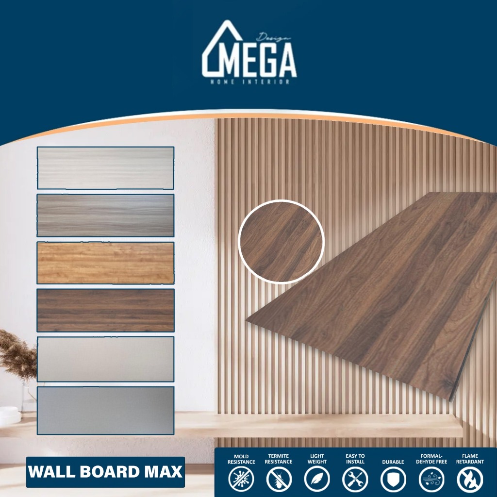 Wallboard Panel Dnding PVC / WallPanel Flat WPC / Wall Panel Polos PVC / Wallboard Interior