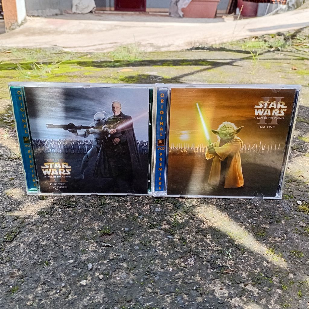 VCD Star Wars: Episode II - Attack of the Clones (2002) 3 Disc Teks Indonesia Original Lucasfilm Ltd
